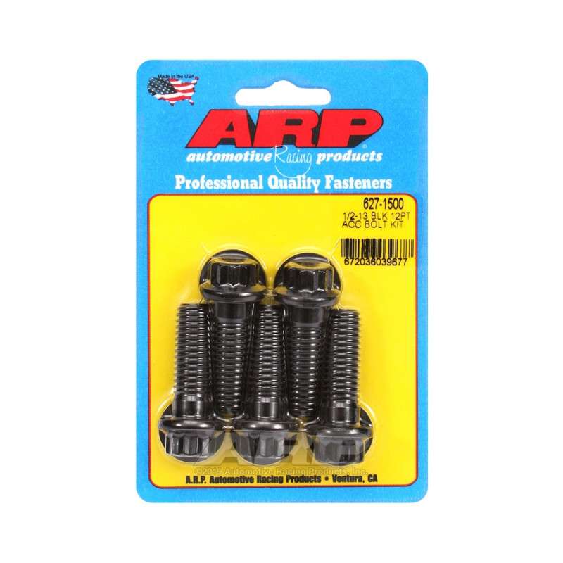 Set de șuruburi și piulițe universale ARP 1/2-13 – Black Oxyde, 12 capete x 5 - ARP-627-1500 - 627-1500 - 3666618192857